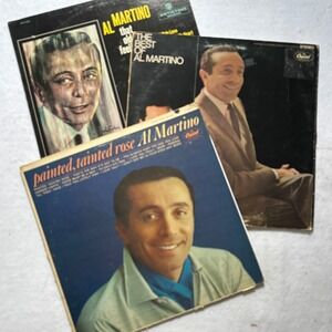 Vintage Crooner Vinyl Lot Al Martino LPs Spanish Eyes Lounge Pop Records
